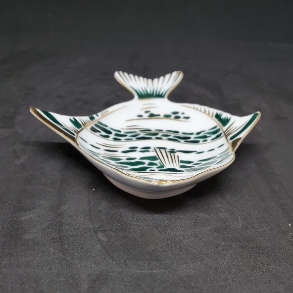Vintage Lefton Striped Fish Trinket Dish AJ170 - Picture 7 of 9
